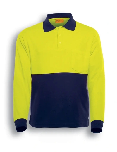 Picture of Bocini, Hi-Vis Poly/Cotton Polo L/S